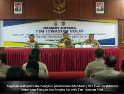 Tim Monev Itwasum Mabes Polri Tinjau Ketahanan Pangan dan Pengawasan Senpi di Polresta Barelang