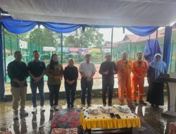 Kapolsek Meral Hadiri Peresmian dan Serah Terima Lapangan Voli Pantai Pelawan Wujud Kepedulian PT. Saipem Indonesia terhadap Olahraga dan Masyarakat Karimun