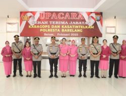 Kapolresta Barelang Pimpin Upacara Serah Terima Jabatan Kabagops dan Kasat Intelkam Polresta Barelang
