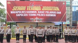 Polres Karimun Gelar Upacara Serah Terima Jabatan dan Kenal Pamit Pejabat Utama