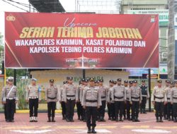 Polres Karimun Gelar Upacara Serah Terima Jabatan dan Kenal Pamit Pejabat Utama
