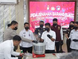 Polres Karimun Musnahkan 1,3 Kg Sabu, Selamatkan Ribuan Jiwa dari Bahaya Narkotika