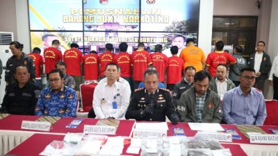 Dipimpin Kapolresta Barelang, Satresnarkoba Musnahkan Barang Bukti Narkotika Hasil Ungkap 9 Kasus