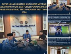 Rutan Kelas II A Batam Ikuti Zoom Meeting Pengarahan Tugas dan Fungsi Pemasyarakatan, Persiapan NATARU serta Program Aksi Tahun 2026