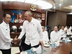 Kepala BP Batam, Amsakar Achmad menerima Peserta Sekolah Staf dan Pimpinan Tinggi (Sespimti) Polri