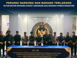 PERANGI NARKOBA DAN BARANG TERLARANG, RUTAN BATAM BERSAMA APARAT GABUNGAN JAGA MARWAH PEMASYARAKATAN