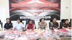 Ditresnarkoba Polda Kepri Musnahkan Barang Bukti 26 Perkara Narkotika, Selamatkan 56.384 Jiwa